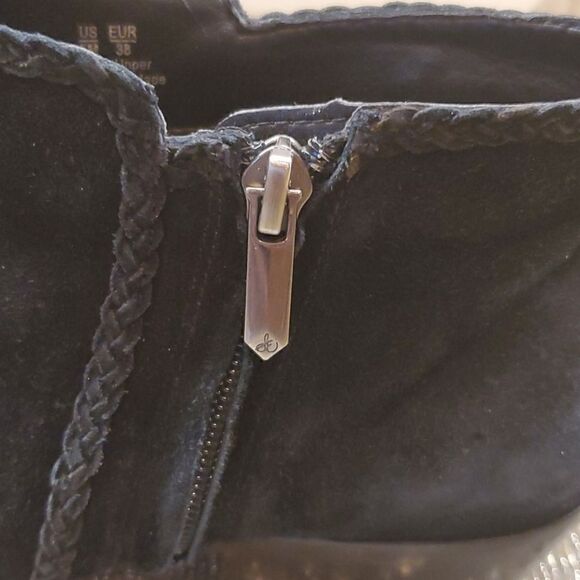 SAM EDELMAN "Paige" Black Suede Bootie - Size 8‎ - Picture 5 of 11